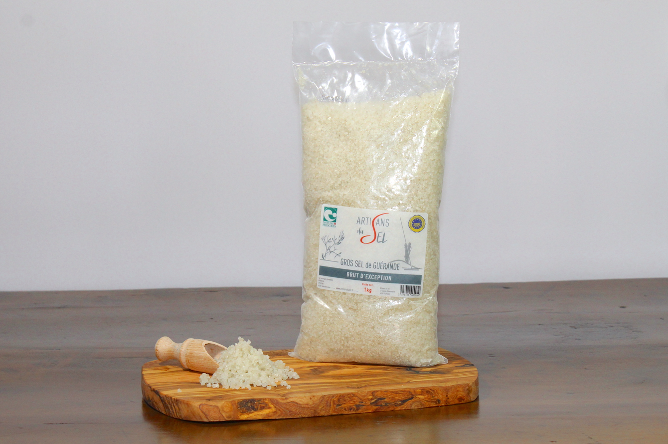 Celtic Sea Salt Crude Brut Exception Guerande Salt 2.2 lb - Made in France by "Artisans du Sel"