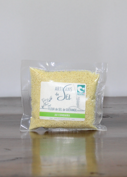 Celtic Sea Salt with Lime - Fleur de sel with Lime - Combawa 3.5 oz (100gr).